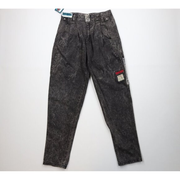 Deadstock Vtg 80s 90s Streetwear Mens 32x36 Hollywood High Waist Acid Wash Jeans